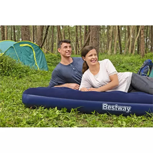 Saltea gonflabila, Bestway, dubla, 203x152x22 cm, albastra Saltea gonflabila, Bestway, dubla, 203x152x22 cm, albastra
